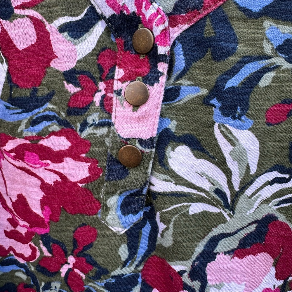 Wonderly cotton green floral top - Picture 2 of 10